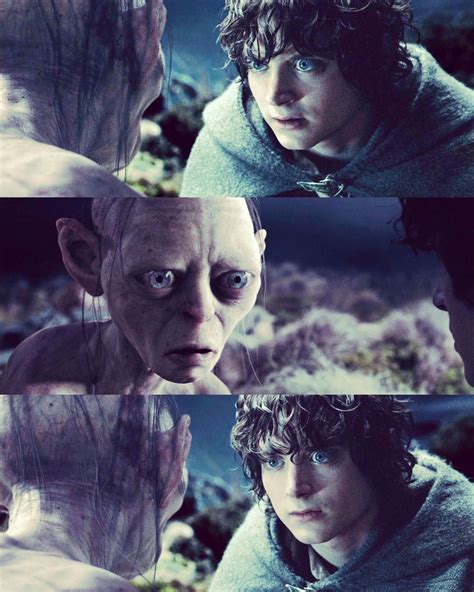 Frodo and Gollum | Frodo, The hobbit, Frodo baggins