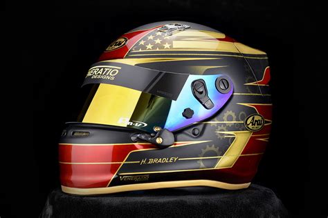 Custom Painted Candy Red and Gold Arai SK-6 By Veneratio Designs