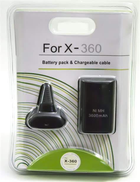 Xbox 360 Play & Charge Kit Battery and Charging Cable - Black - Walmart.com