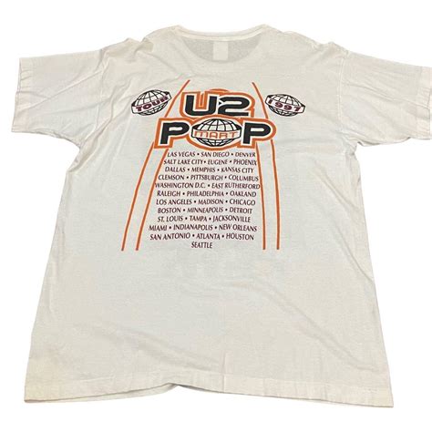 1997 U2 Pop Concert Tour Shirt USA Made Single... - Depop