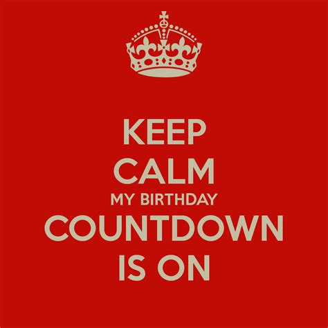 Countdown To My Birthday Quotes. QuotesGram