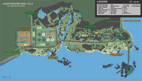 Lighthouse Map V1.1 - Accurate measurements with loot spawns : r/EscapefromTarkov