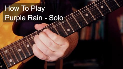 Purple Rain Solo - Prince Guitar Tutorial - YouTube