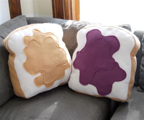 Peanut Butter and Jelly Sandwich Pillows « Inhabits: Cool stuff for your home