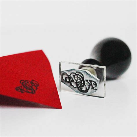 personalised monogram stamp by stomp stamps | notonthehighstreet.com