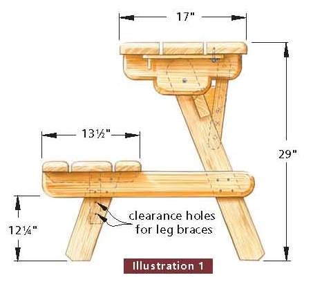 Beer Trough Picnic Table Plans