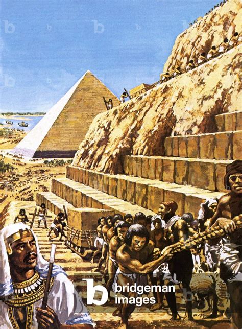 Image of Construction of the Great Pyramid at Giza by Green, Harry (b.1920)