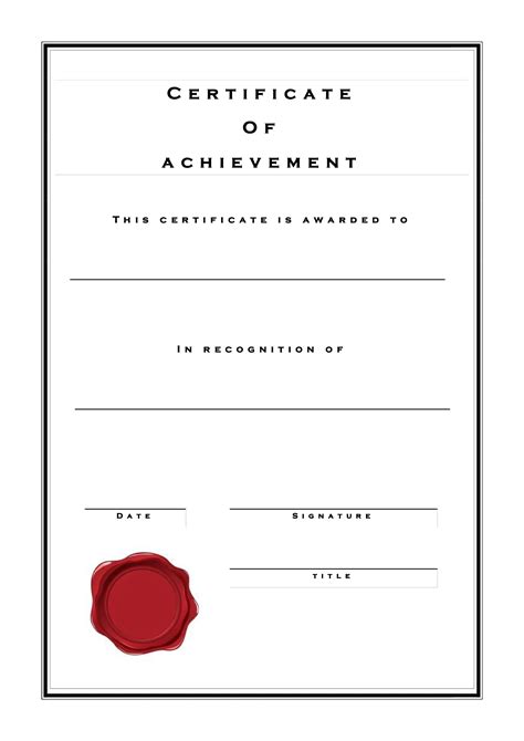 Certificate Of Achievement - How to draft a professional-looking ...