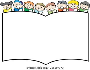 1,329 Kids Reading Border Images, Stock Photos & Vectors | Shutterstock