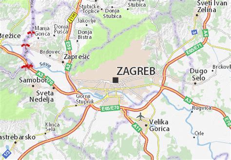 MICHELIN Zagreb map - ViaMichelin