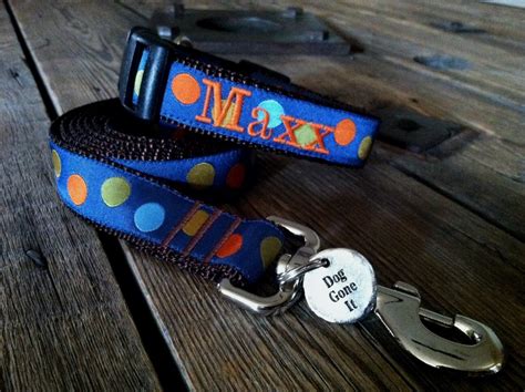 Collar and Leash Set 1widthmed or Large. Personalized | Etsy