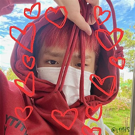 Seunghun cix pfp icon edit hearts doodle cute #cix #seunghun // red seunghuuun ️ Heart Doodle ...