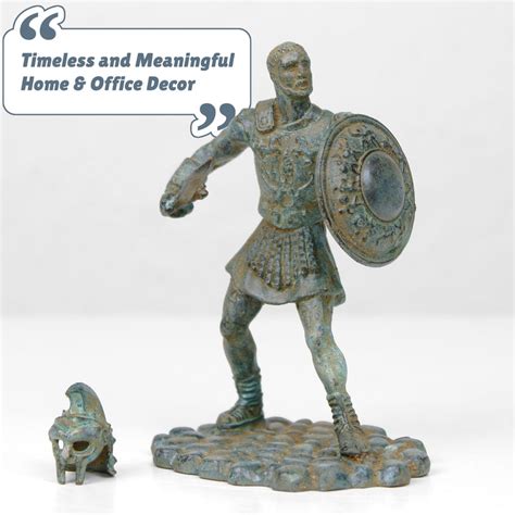 Statue of Gladiator Maximus small sculpture figurine green – The ...