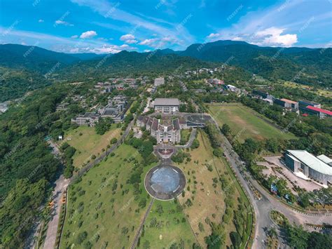 Premium Photo | Aerial view of andalas university campus padang city