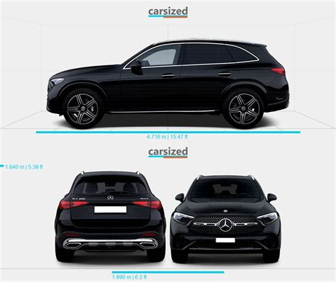 Mercedes-Benz GLC 2022-present Dimensions Rear View