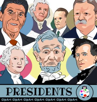 American Presidents Clip Art Portraits by Prawny | TpT