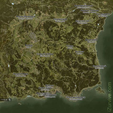 DayZ Chernarus Map Printable