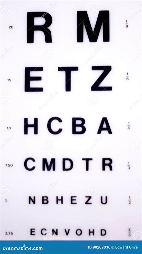 Optician eye test chart stock photo. Image of health - 90209036