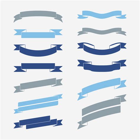 Set of blue banner vectors - Download Free Vectors, Clipart Graphics ...