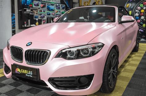 Light Pink Matte Metallic Wrap | Vinyl Film Car Wrap | Full Vehicle ...