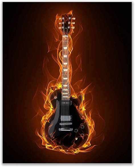 Flame Guitar Prints – Summit Designs