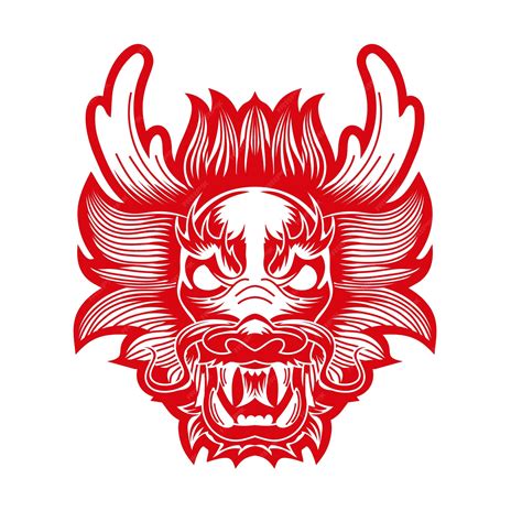 Premium Vector | Graphic vector head of Chinese dragon