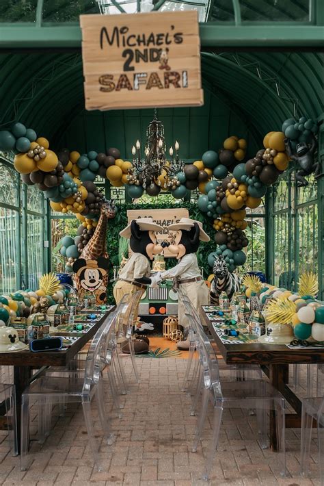 Kara's Party Ideas Mickey Mouse Safari Party | Kara's Party Ideas