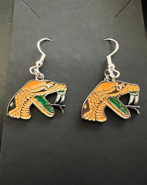 FAMU Rattlers Women's Enamel Earrings HBCU Pride - Etsy