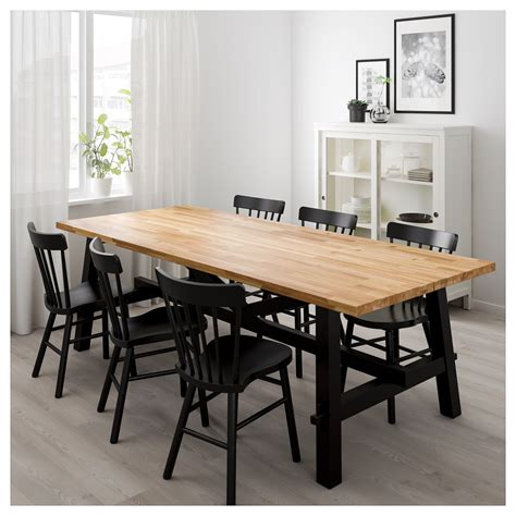 SKOGSTA Dining table, acacia, 921/2x393/8" - IKEA ...