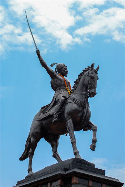 Download Caption: Majestic Chhatrapati Shivaji Maharaj Statue Riding on ...