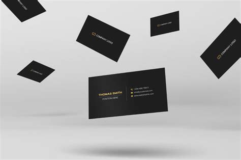 Free Minimalistic Black & Gold Business Card Template – Pixel Surplus