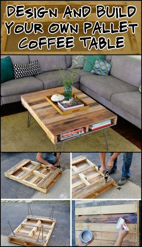 DIY Pallet Coffee Table | Pallet coffee table diy, Diy coffee table, Coffee table inspiration