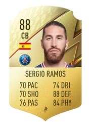 FIFA 22 - Sergio Ramos - Base Card - 88 Rated