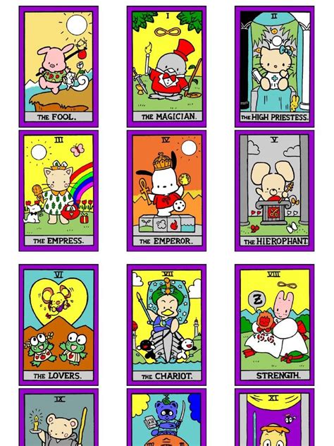 Hello Kitty Tarot 6x13 | The moon tarot card, Tarot cards art, The moon tarot