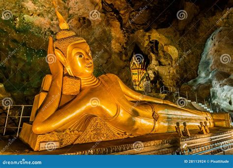 Reclining Buddha Suwankuha Temple Phuket Thailand Stock Images - Image ...