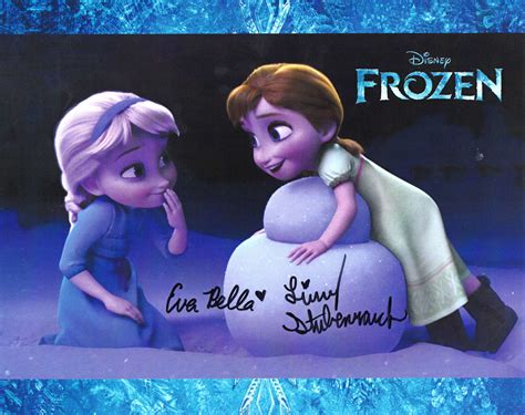 Frozen young Elsa and Anna signed 8x10 photo - Fanboy Expo Store