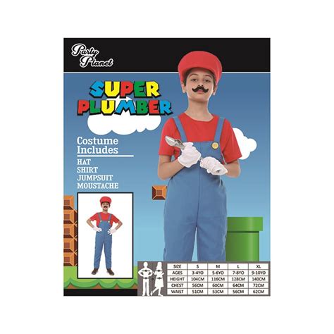 Costume Child Mario Super Plumber L