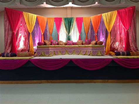 Indoor Sangeet Stage Decoration