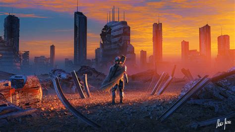 Sci Fi in Post Apocalyptic HD 2022 Digital Art Wallpaper, HD Artist 4K ...