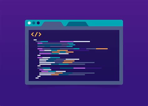 Programming Code Application Window Stock Illustration - Download Image Now - Coding, Computer ...