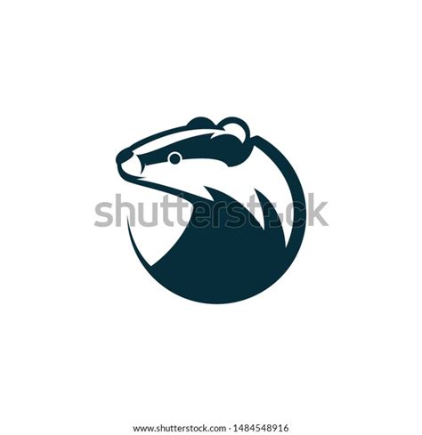 Badger Head Logo Template Illustration Stock Vector (Royalty Free) 1484548916 | Shutterstock