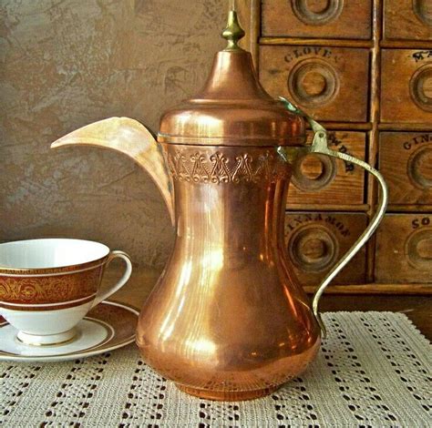 Antique Turkish Copper Coffee Pot