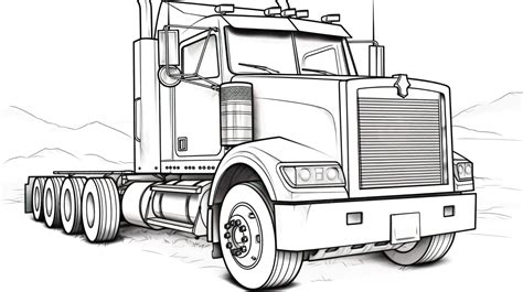 Explore 79+ best semi truck coloring pages , download and print for ...