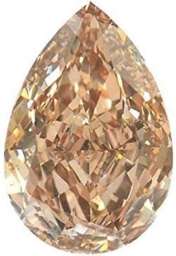 1.52Cts Fancy Brown Orange Loose Diamond Natural Color Pear Shape GIA ...