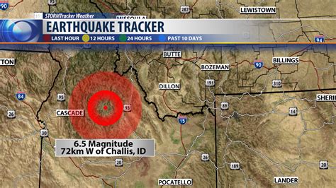 Strong earthquake in central Idaho