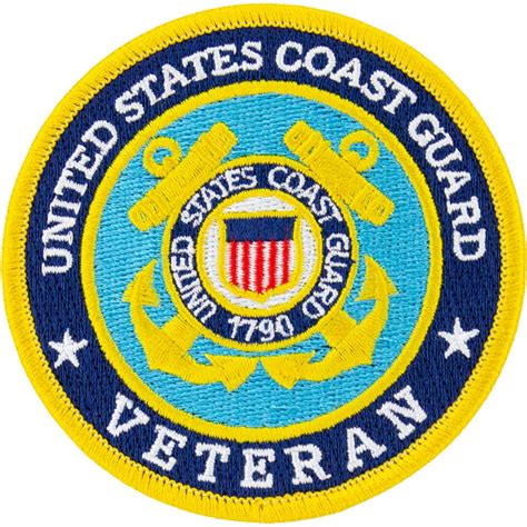 Coast Guard Veteran Round Patch | USAMM