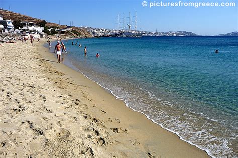 Agios Stefanos beach on Mykonos.