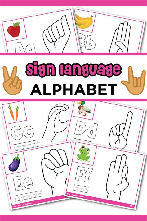 Free Sign Language Alphabet Printable (2024)