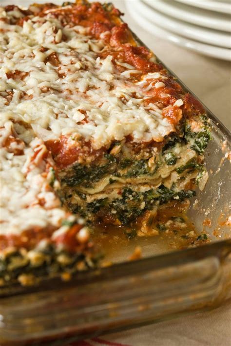 vegetable lasagna white sauce spinach