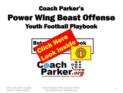 Youth Football Offense Playbook - Power Wing Beast Offense PDF ...